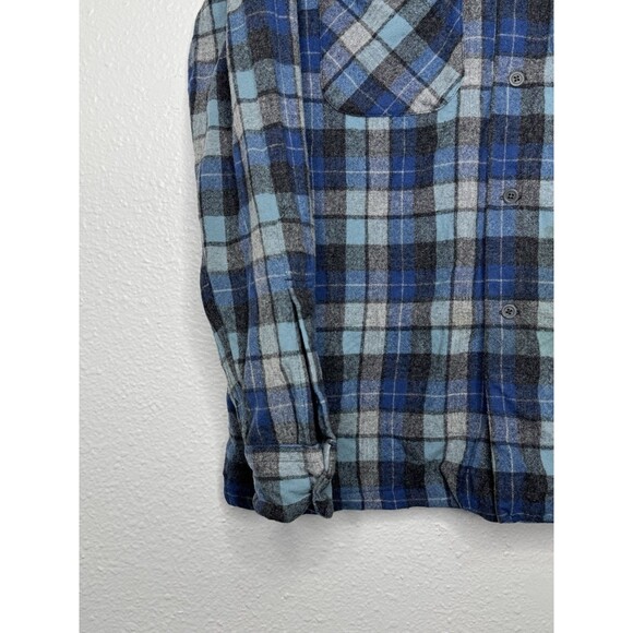 Pendleton Limited Edition Beach Boys Wool Board Shirt Large Blue Plaid *See Pics - Picture 4 of 16